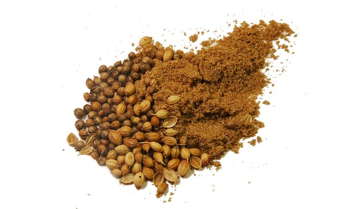 Coriander seed powder is an effective cure for parasites