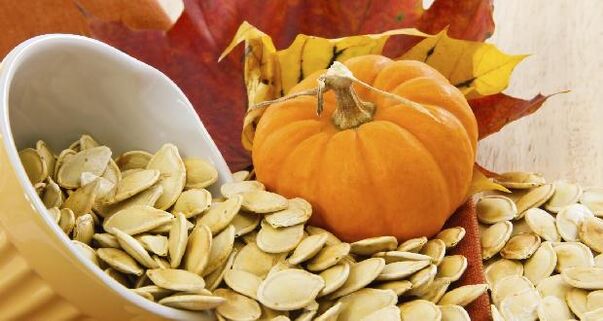 pumpkin seeds against worms in a child